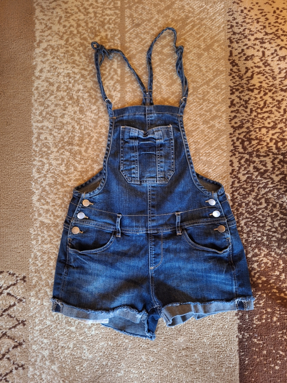 2.1 Denim Bib Shorts. Sz 28